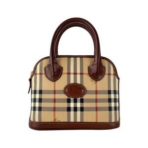 Burberry Nova Check Shadow Mini Dome Handbag